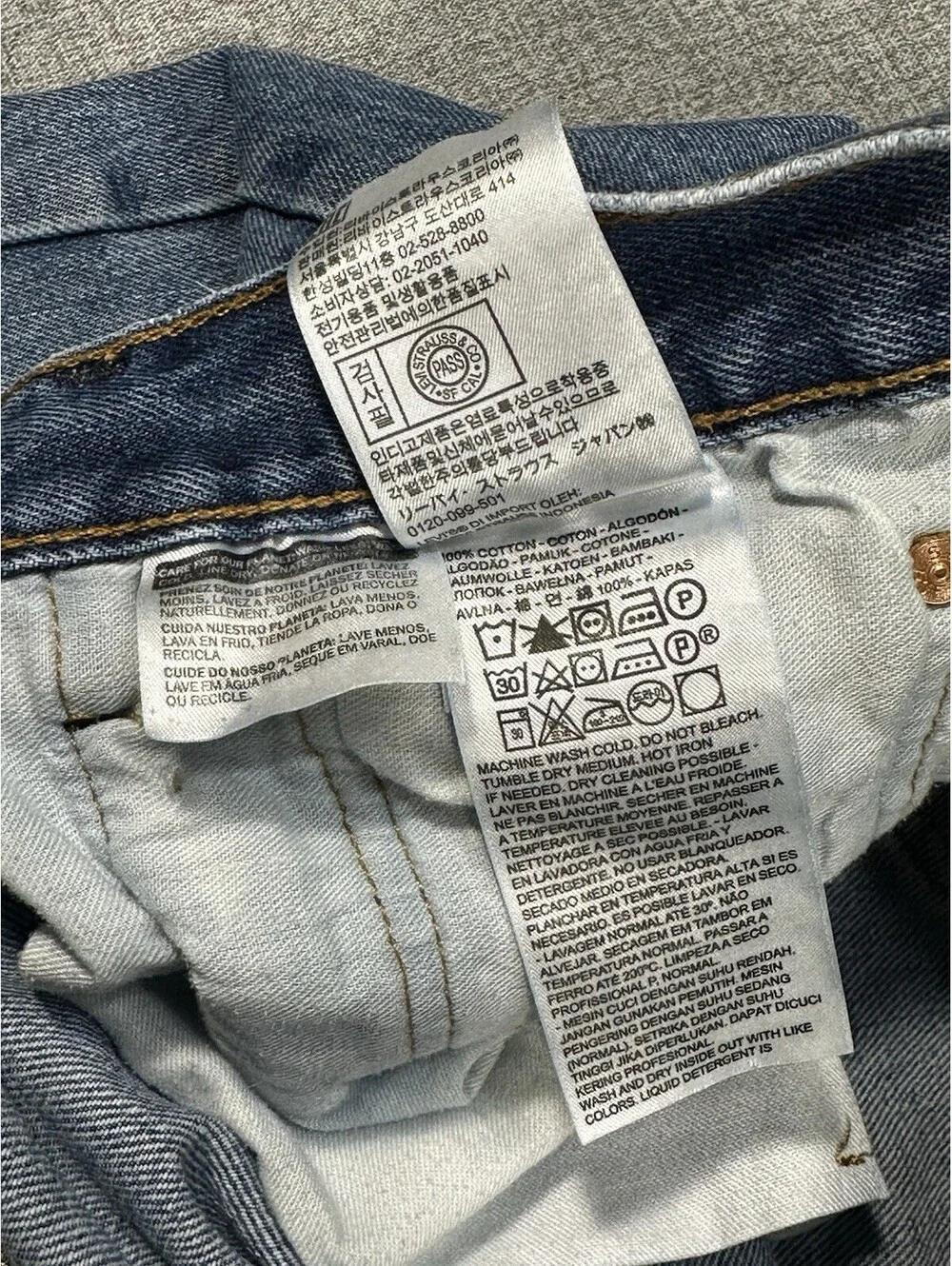 Levi’s 501 Original Fit Button Fly Jeans Men’s W32 L29 - Vintage Denim